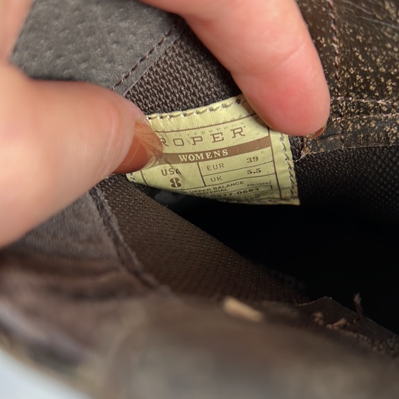 Roper Womens Dusty Distressed Snip Toe Casual Boots Ankle Low Heel 1-2 - Picture 14 of 16